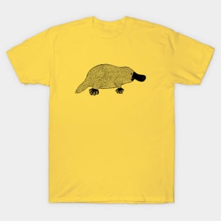 Platypus - hand drawn detailed animal lovers design T-Shirt